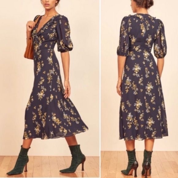 Reformation Brook Dress Size 0 - Picture 1 of 12